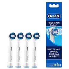 Refil Precision Clean Oral-b Original Com 4 Unidades - Para Escovas Elétricas Oral-b / Braun