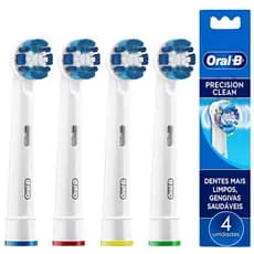 Refil Para Escova De Dente Elétrica Oral-b Com 4 Unidades - Precision Clean - Original