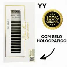 Cílios Decemars Y volume Brasileiro Original Fio YY Extensão de Cilios Retenção Adesivo Cola Lash