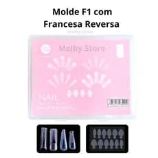 Molde F1 e Francesa Reversa 144 pçs Formatos Bailarina Mandorla Quadrada molde f1 todos os formatos
