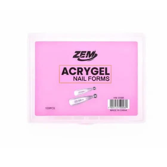 Molde F1 Stiletto ZEM Profissional 120 pçs Alongamento De Unha de Gel Ápice baixo 12 tamanhos