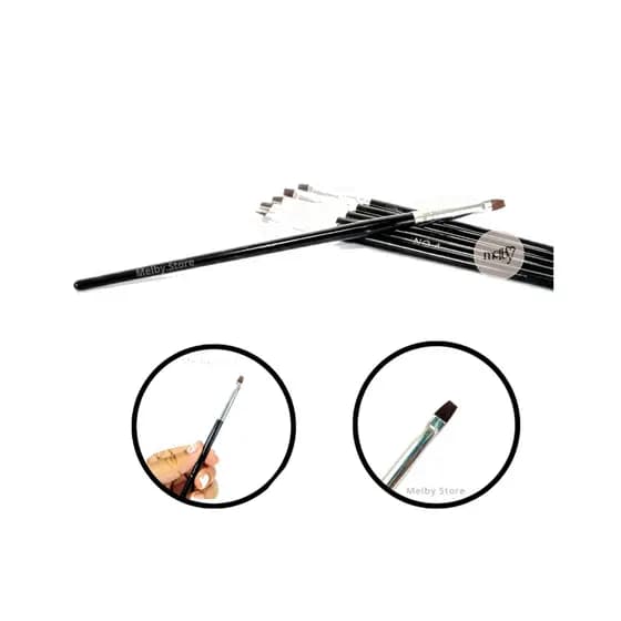 Pincel para Gel para Alongamento de Unha Gel  N°4 / N°6 / N°8 , Acrigel, Fibra Manicure Profissional