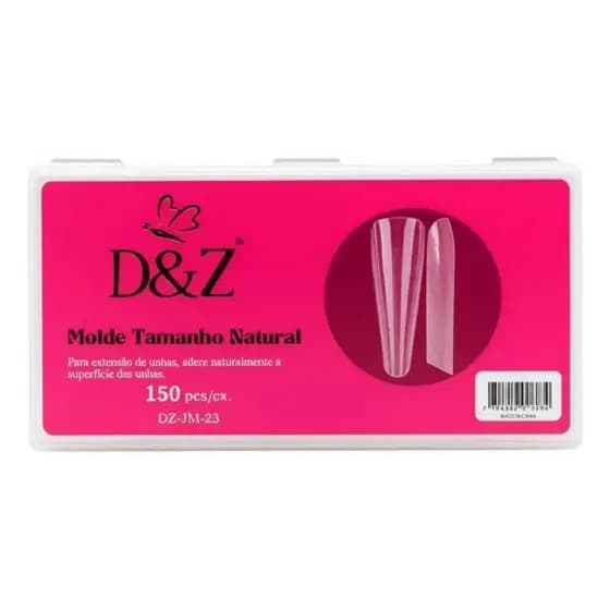 Molde F1 Das Gringas 0 Milímetros Mandorla 150 Moldes 0mm D&Z Original 15 tamanhos para unhas de gel