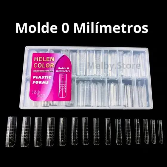 Molde F1 0 Milímetros Almond Quadrado Bailarina Helen Color Molde das Gringas 15 Tamanhos