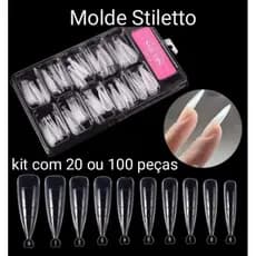 Molde F1 Stiletto para unhas Polygel Acrigel Stilleto e vários outros modelos