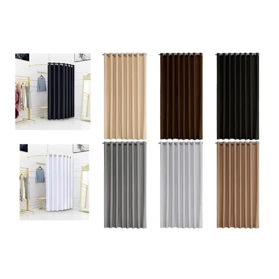 cortina para provador trocador de loja blackout 100% aba unica alt 2,80 x 2,00 larg.