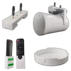 Kit Suporte Para Projetor Hy300 Tampas Para Lente E Controle Protetora