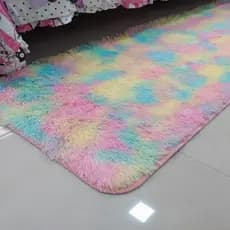 tapete sala quarto 1x1,5 shagyy fofinho facil de limpar promocao