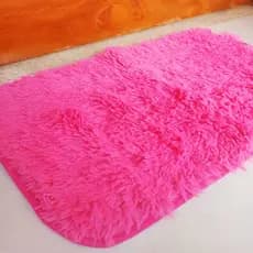Tapete antiderapante peludo felpudo   60x40 Cm (Varias Cores)