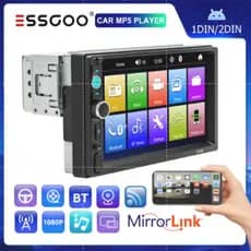 ESSGOO Rádio Do Carro 7018B HD 7 " Tela De Toque Bluetooth Estéreo 1 Din/2 Universal MP5 Player Espelho Ligação USB/TF/A