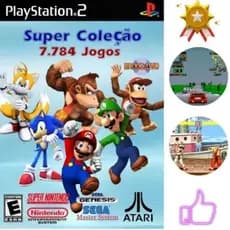 Jogo Super Classicos Mario E Outros PS2 Playstation 2 Mídia De Altissíma Qualidade UP!!!