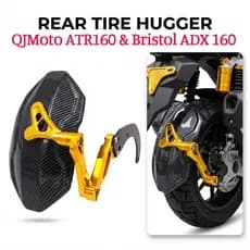 Para Bristol ADX 160 QJMoto ATR160 Motocicleta Traseiro Paralama Ajustável Respingo Guarda Padrão De Fibra Carbono Fende