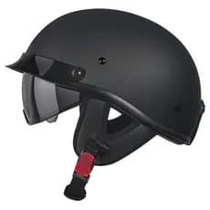 Capacete De Motocicleta Rosto Aberto Meia Face Com Viseira Interna Proteção UV Verão Todas As Estações Equitação Masculi
