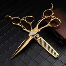 JP440C Conjunto De Tesouras De Barbeiro De 6.0 Polegadas , Tesoura Para Corte De Cabelo Cabeleireiro , Ferramenta De Sal