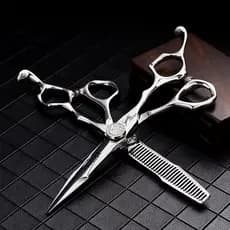 JP440C Tesoura De Cabelo Profissional 6.0 Barbeiro Para Salão De Beleza Cabeleireiro