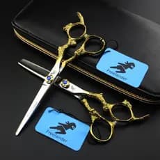 Tesoura De Cabelo Profissional De 6 Polegadas Para Salão De Beleza , Cabeleireiro , Barbeiro , Corte E Desbaste