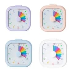 ORIA Cartoon Square Visual Timer 1-60 Minutos Temporizador De Cozinha Ultra Silencioso Contagem Regressiva Despertador P