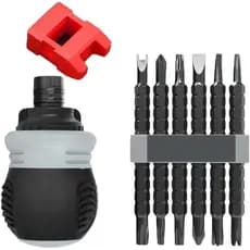 Conjunto De Chave De Fenda Catraca 12 Em 1 ORIA Com 12 Bits Para Móveis , Armários , Fechaduras De Portas E Eletrodomést
