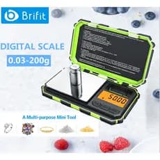 Brifit Mini Balança Digital Display Lcd Retroiluminado 200g / 0.01g Escala De Bolso (Não Inclu @ @ Ir)