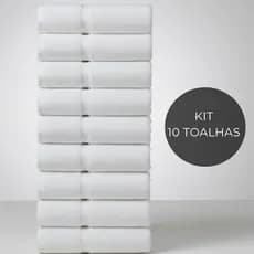 Kit 10 Toalhas Brancas Rosto Salão Beleza Manicure Pedicure Algodão Uso Profissional Resistente Lavagem Lavabo