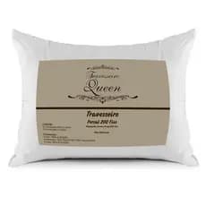 Travesseiro Gigante Fibras Queen Com Fronha Em Percal 200 Fios 80x60 Fofinho Antialérgico Oferta