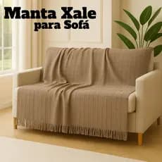 Manta Xale Para Sofá 100% Algodão Grande Decorativa Protetora Toque Macio Estilo Conforto Garantido