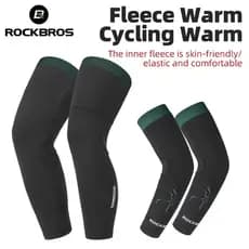 ROCKBROS Outono Inverno Ciclismo Perna Manga Das Mulheres Dos Homens À Prova De Vento Velo Braço Mais Quente Ciclo Manga