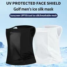 PGM Men Golf Proteção Solar Máscara Facial Escudo Ao Ar Livre Para Rosto E Pescoço Malha Respirável Cachecol Esportivo W