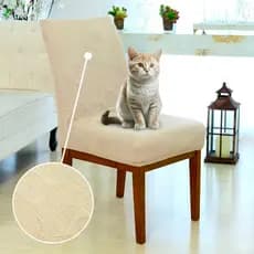 Capa para cadeira de jantar anti-gato arranhão