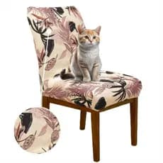 Capa para Cadeira Sala de Jantar Anti Arranhão de Gatos