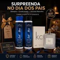 Kit Presente Masculino - Shampoo Condicionador + 1 Perfume 100ml Dia Dos Pais Namorados Aniversario