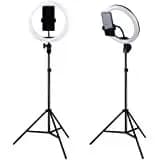 Ring Light grande de 83 cm de circunferência 10 polegadas tripé 2. 10 de altura 26 cm Circunferência