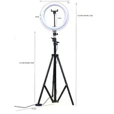 Ring Light grande de 83 cm de circunferência 10 polegadas tripé e 26 cm Circunferência