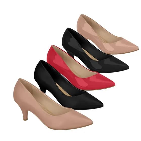 Scarpin Sapato Feminino Conforto Salto Baixo Beira Rio 4076.1001