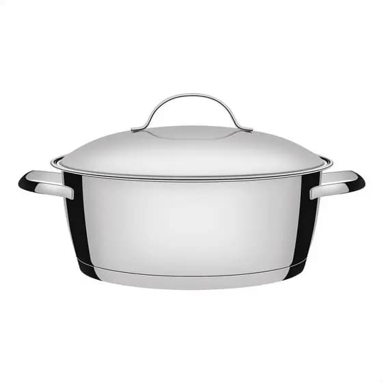Caçarola Rasa Tramontina Allegra em Aço Inox com Fundo Triplo 24 cm 4,2 L 62653240