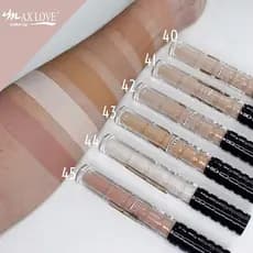 Kit 2 Unidades Corretivo Líquido Alta Cobertura Vegano Cobre Tatuagem e Melasma Max Love