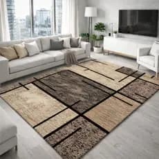 tapete Deluxe linho belga 2,00x1,40 Confortável vários ambientes