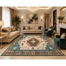 Tapete Sala Veludo Indiano 2,00x1,50 Luxuoso Estilos  Aveludado e Capacho