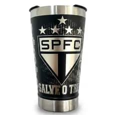 Copo Térmico Personalizado Tricolor Paulista Gravação Laser 360º
