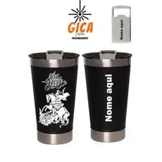 Copo Térmico 473 ml Personalizado com Gravação a Laser São Jorge