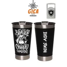 Copo Térmico 473 ml Personalizado com Gravação a Laser CAMPEÃO 2024