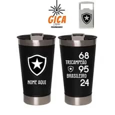 Copo Térmico 473 ml Personalizado com Gravação a Laser TRICAMPEÃO