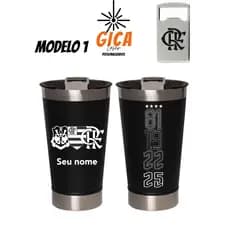 Copo Térmico Personalizado Time Libertadores com Gravação a Laser 473ml