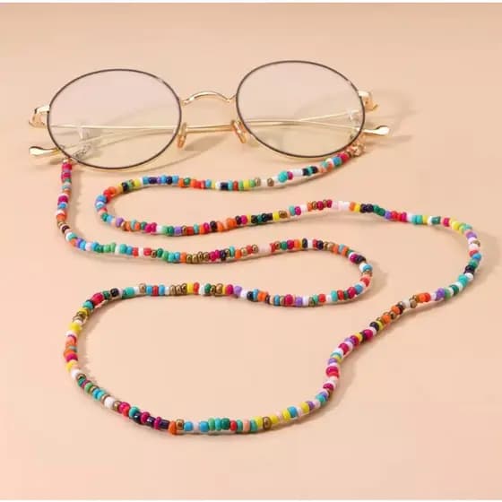 Cordão Cordinha Para Óculos Miçangas Verão Salva Oculos Summer