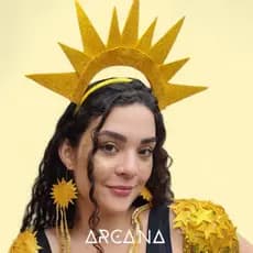 Tiara Arco Arquinho de Carnaval Sol Lua Estrela Fantasia Carnaval 2026 Bloquinhos