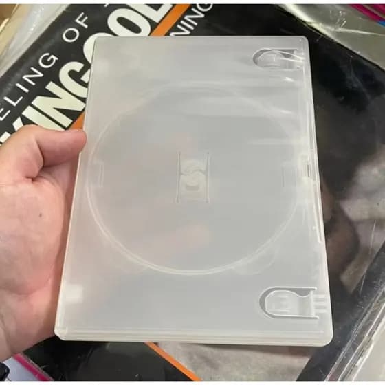 kit 3 Capa para DVD Transparente Grossa Xbox 360