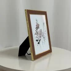 Kit 2 Porta Retratos 15x20 Poliestireno E Vidro Decoração