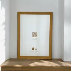 PORTA RETRATO A4 ESTILO MADEIRA DETALHADA MDF E ACETATO