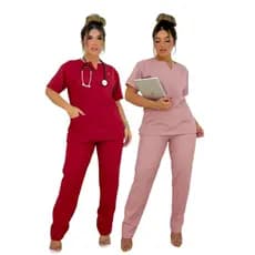 Kit 2 Conjuntos Pijamas Hospitalar Feminino Cirúrgico Scrub Oxford Uniforme Médico Enfermeiro Farda Clinica Nails