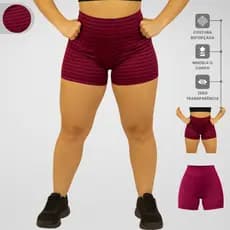 Short Curto Poliamida 3D Feminino Confortável em Tecido Resistente Roupa Academia Fitness Treino